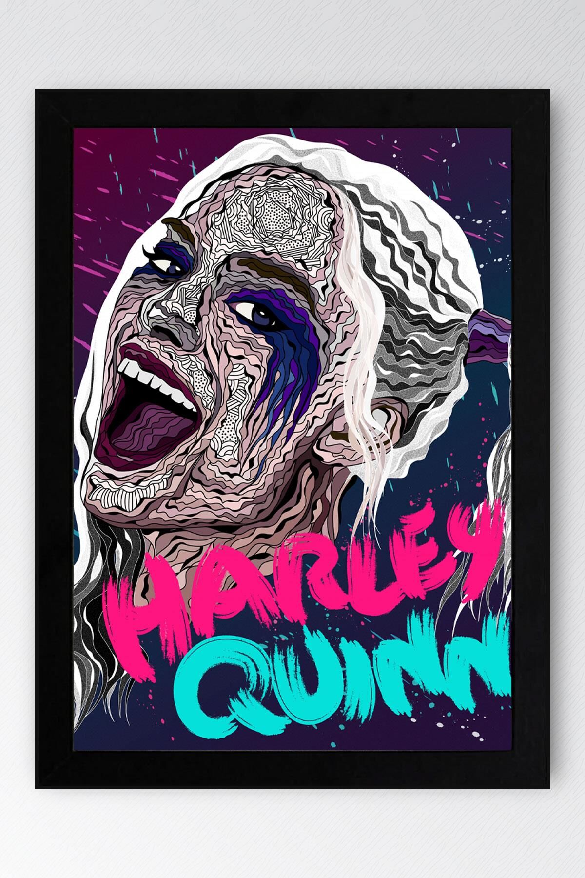 Harley Quinn Çerçeveli Tablo - Film Posteri Tablo
