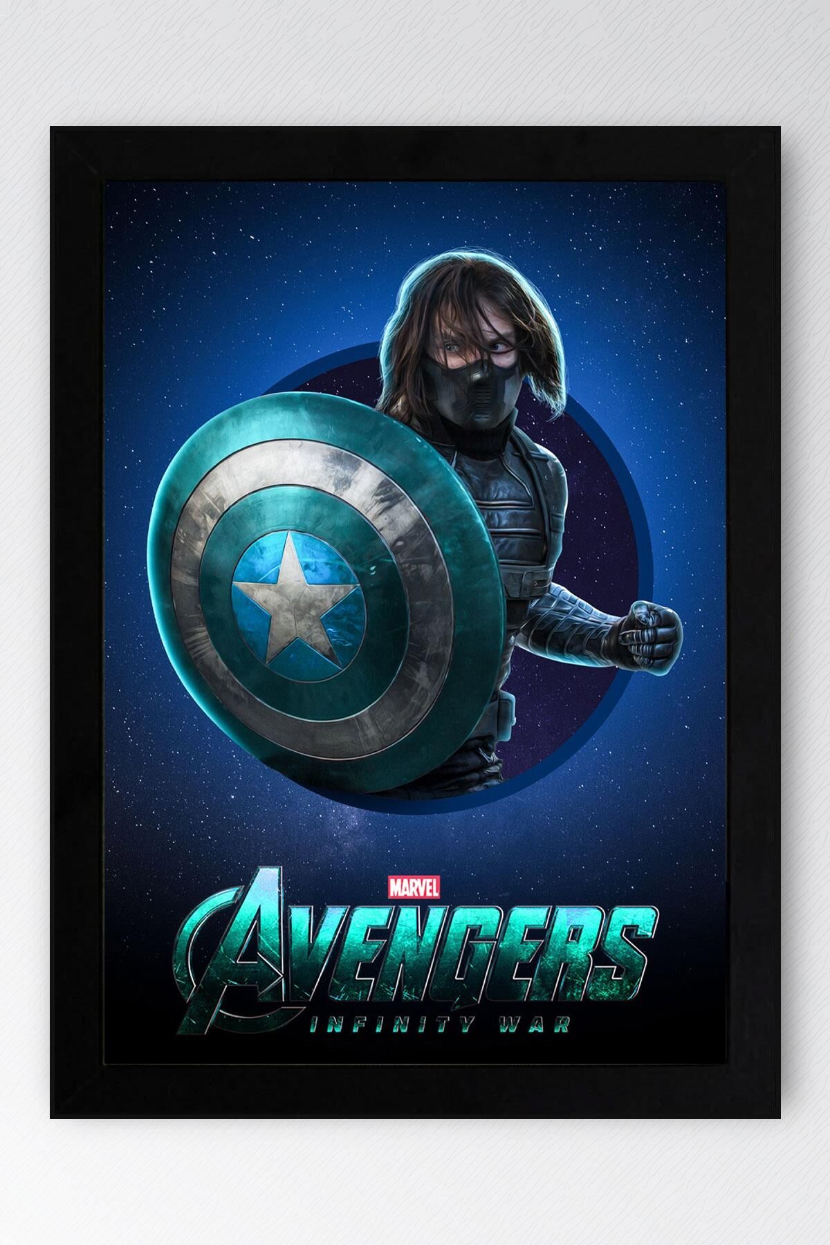 The Winter Soldier Çerçeveli Tablo - Marvel Avengers Poster Tablo