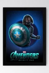 The Winter Soldier Çerçeveli Tablo - Marvel Avengers Poster Tablo