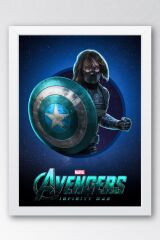 The Winter Soldier Çerçeveli Tablo - Marvel Avengers Poster Tablo