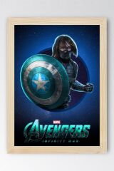 The Winter Soldier Çerçeveli Tablo - Marvel Avengers Poster Tablo