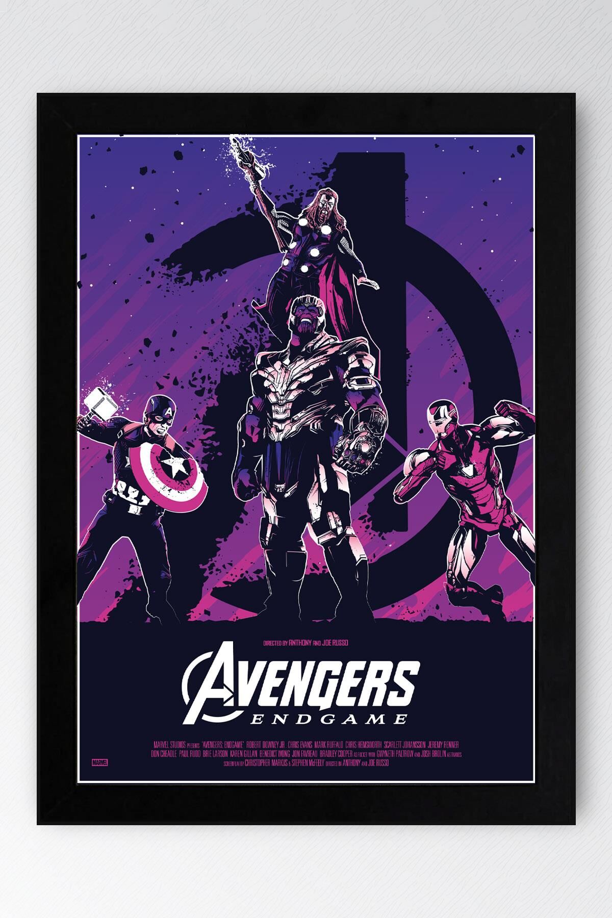 Avengers Çerçeveli Tablo - Yenilmezler Marvel Poster Tablo