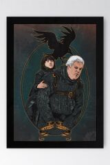 Game of Thrones Bran Hodor Çerçeveli Tablo - Taht Oyunları Dizi Posteri Tablo