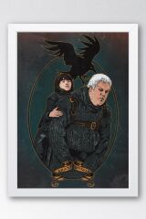Game of Thrones Bran Hodor Çerçeveli Tablo - Taht Oyunları Dizi Posteri Tablo