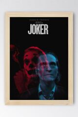 Joker Çerçeveli Tablo - Film Posteri Tablo 21x30 - Kayın