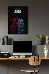 Joker Çerçeveli Tablo - Film Posteri Tablo 21x30 - Siyah