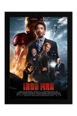 Iron Man Çerçeveli Tablo - Demir Adam Marvel Film Posteri Tablo