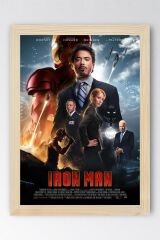 Iron Man Çerçeveli Tablo - Demir Adam Marvel Film Posteri Tablo