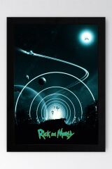 Rick and Morty Çerçeveli Tablo - Rick and Morty Animasyon Fim Posteri Tablo