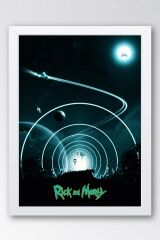Rick and Morty Çerçeveli Tablo - Rick and Morty Animasyon Fim Posteri Tablo