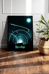 Rick and Morty Çerçeveli Tablo - Rick and Morty Animasyon Fim Posteri Tablo