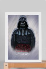 Star Wars Darth Vader Çerçeveli Tablo - Uzay Savaşları Fim Posteri Tablo