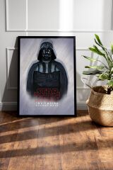 Star Wars Darth Vader Çerçeveli Tablo - Uzay Savaşları Fim Posteri Tablo