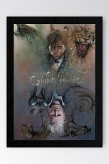 Fantastik Canavarlar Çerçeveli Tablo - Film Afişi Poster Tablo