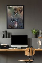 Fantastik Canavarlar Çerçeveli Tablo - Film Afişi Poster Tablo