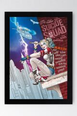 Harley Quinn Çerçeveli Tablo - Suicide Squad Film Posteri Tablo