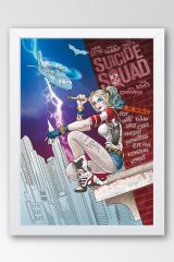 Harley Quinn Çerçeveli Tablo - Suicide Squad Film Posteri Tablo