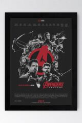 Avengers Çerçeveli Tablo - Yenilmezler Marvel Poster Tablo
