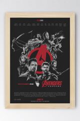 Avengers Çerçeveli Tablo - Yenilmezler Marvel Poster Tablo