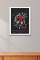 Avengers Çerçeveli Tablo - Yenilmezler Marvel Poster Tablo