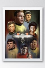 Star Trek Çerçeveli Tablo - Uzay Yolu Fim Posteri Tablo