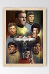 Star Trek Çerçeveli Tablo - Uzay Yolu Fim Posteri Tablo