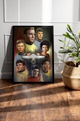 Star Trek Çerçeveli Tablo - Uzay Yolu Fim Posteri Tablo