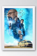Breaking Bad Çerçeveli Tablo -Lets Cook Poster Tablo