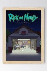 Rick and Morty Çerçeveli Tablo - Rick and Morty Animasyon Fim Posteri Tablo
