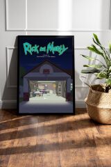 Rick and Morty Çerçeveli Tablo - Rick and Morty Animasyon Fim Posteri Tablo