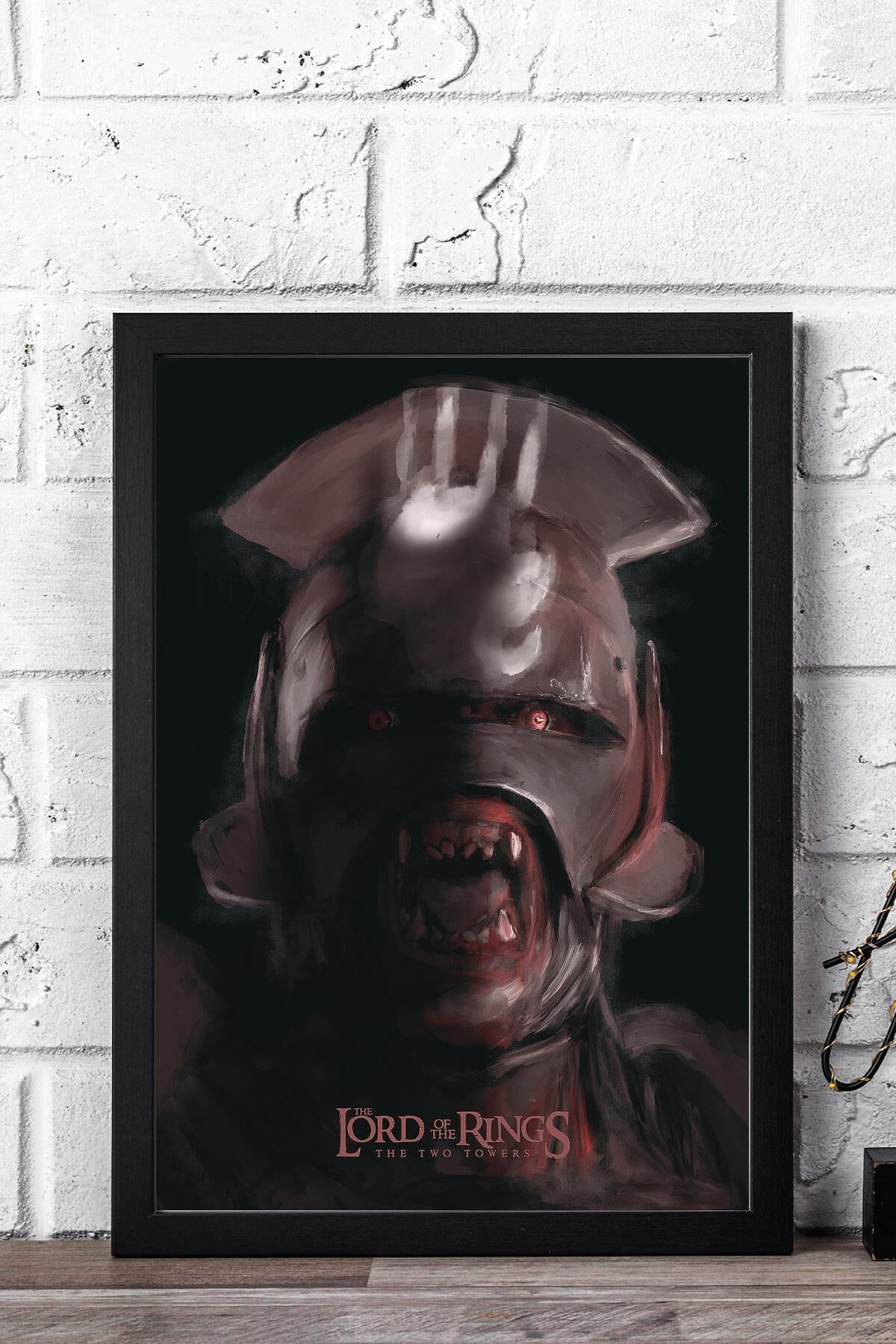 Yüzüklerin Efendisi Çerçeveli Tablo - İki Kule Film Posteri Tablo