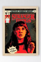 Stranger Things Çerçeveli Tablo -Çizgi Roman Kapağı Tasarımlı Poster Tablo