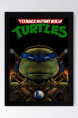 Ninja Kaplumbağalar Leonardo Çerçeveli Tablo - Teenage Mutant Ninja Turtles Film Posteri Tablo