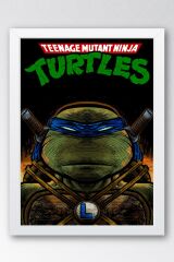 Ninja Kaplumbağalar Leonardo Çerçeveli Tablo - Teenage Mutant Ninja Turtles Film Posteri Tablo