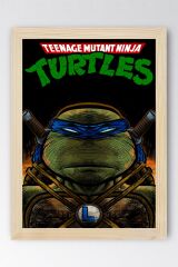 Ninja Kaplumbağalar Leonardo Çerçeveli Tablo - Teenage Mutant Ninja Turtles Film Posteri Tablo