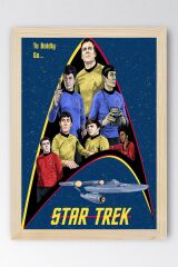 Star Trek Çerçeveli Tablo - Uzay Yolu Fim Posteri Tablo