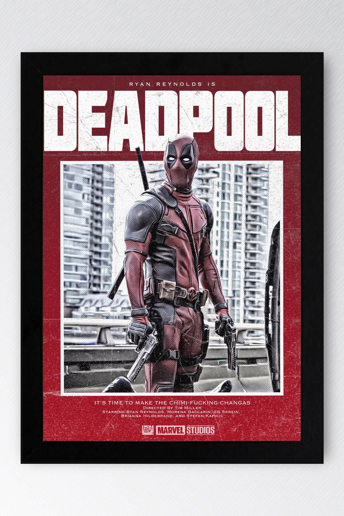 Deadpool Çerçeveli Tablo - Marvel Film Poster Tablo