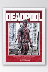 Deadpool Çerçeveli Tablo - Marvel Film Poster Tablo