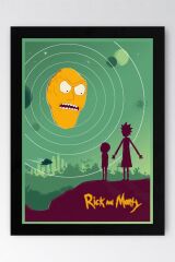 Rick and Morty Çerçeveli Tablo - Rick and Morty Animasyon Fim Posteri Tablo