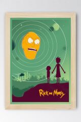 Rick and Morty Çerçeveli Tablo - Rick and Morty Animasyon Fim Posteri Tablo