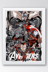 Avengers Çerçeveli Tablo - Yenilmezler Marvel Poster Tablo