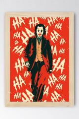 Joker Ha Ha Ha Çerçeveli Tablo - Film Posteri Tablo