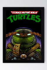 Ninja Kaplumbağalar Michelangelo Çerçeveli Tablo - Teenage Mutant Ninja Turtles Film Posteri Tablo