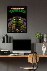 Ninja Kaplumbağalar Michelangelo Çerçeveli Tablo - Teenage Mutant Ninja Turtles Film Posteri Tablo