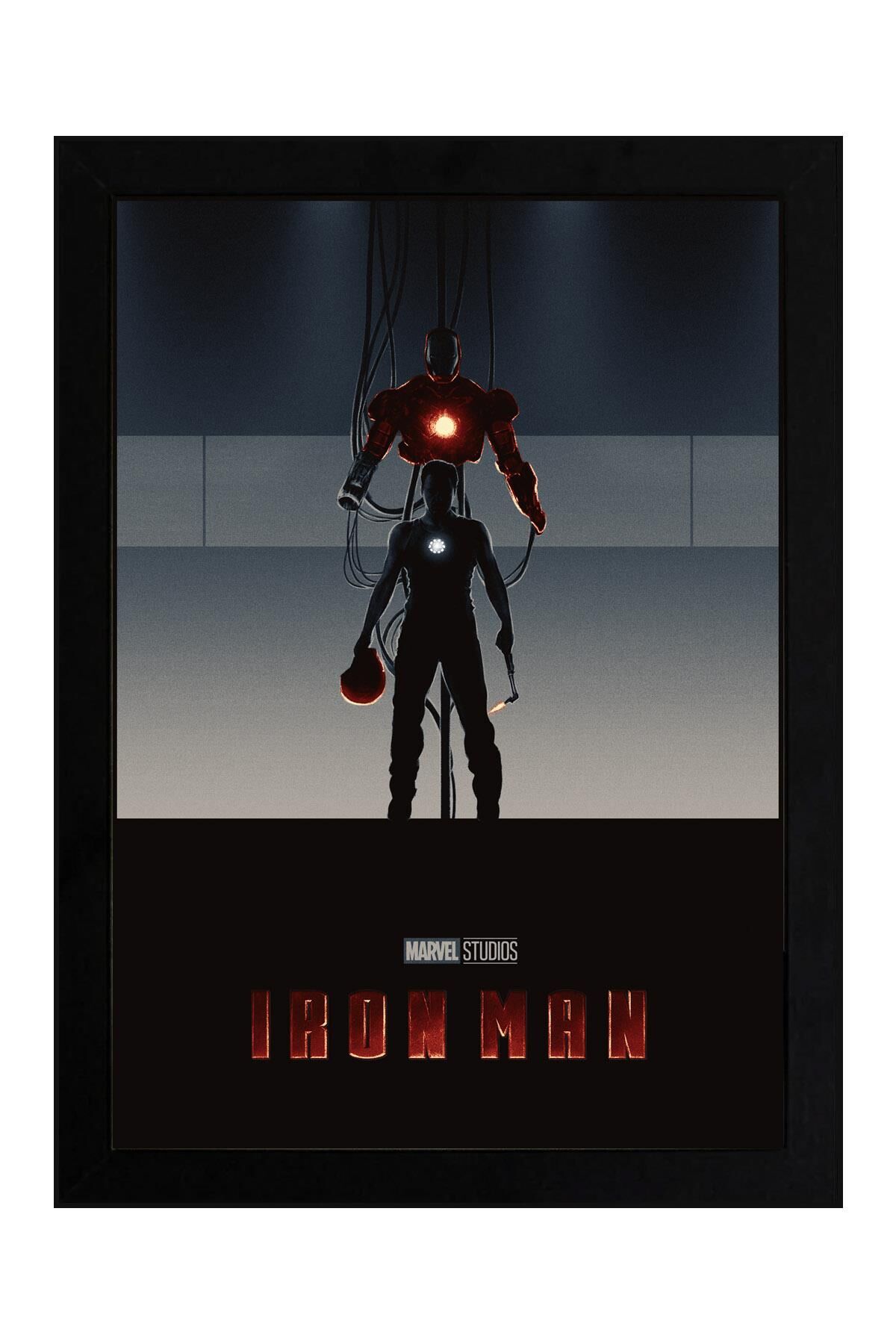 Iron Man Çerçeveli Tablo - Demir Adam Marvel Film Posteri Tablo
