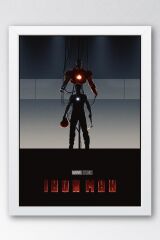 Iron Man Çerçeveli Tablo - Demir Adam Marvel Film Posteri Tablo
