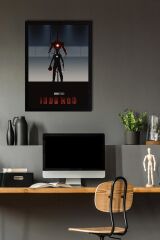 Iron Man Çerçeveli Tablo - Demir Adam Marvel Film Posteri Tablo