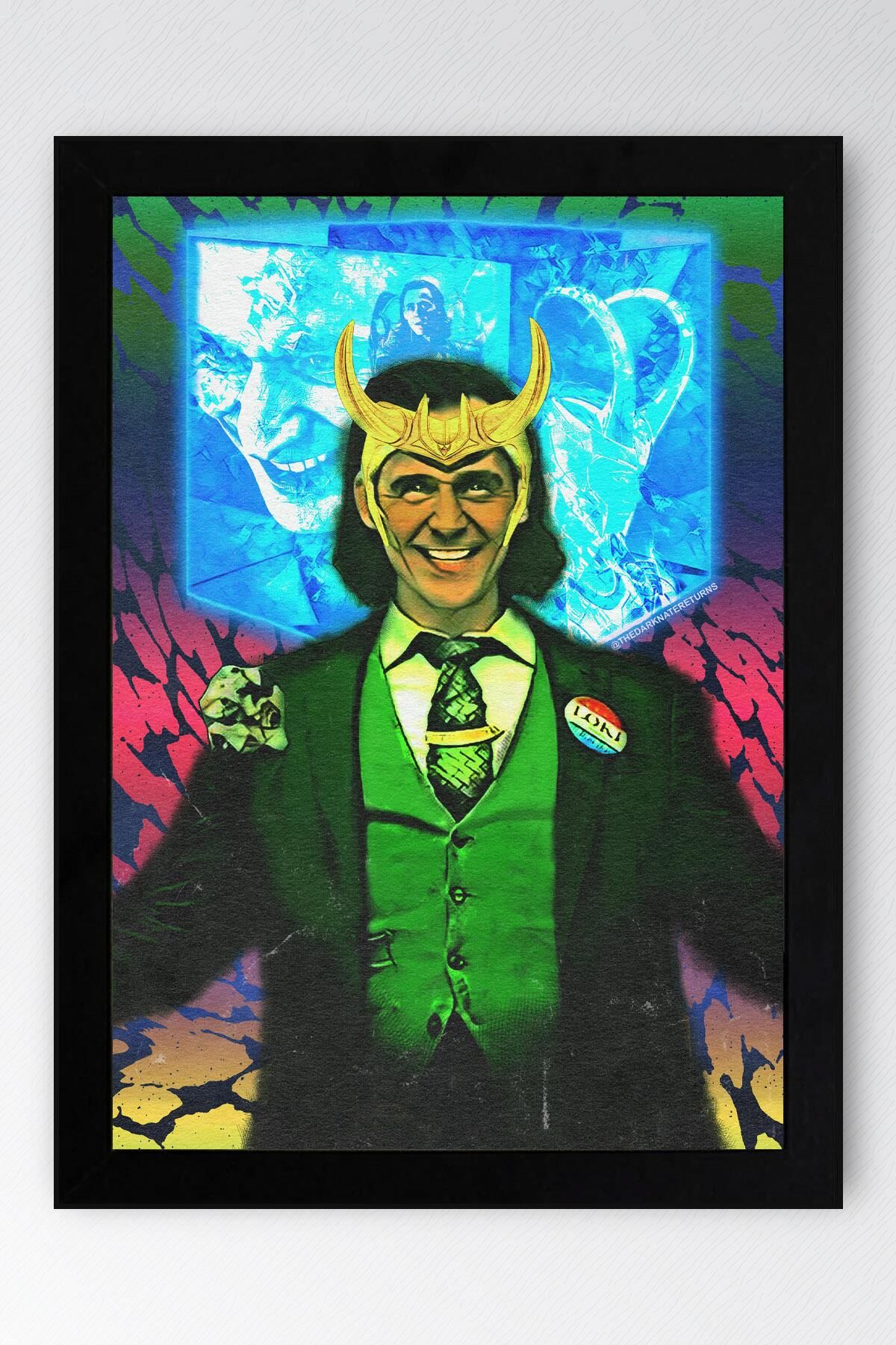 Loki Çerçeveli Tablo - Marvel Dizi Posteri Tablo