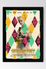 Harley Quinn Çerçeveli Tablo - Yırtıcı Kuşlar Film Posteri Tablo
