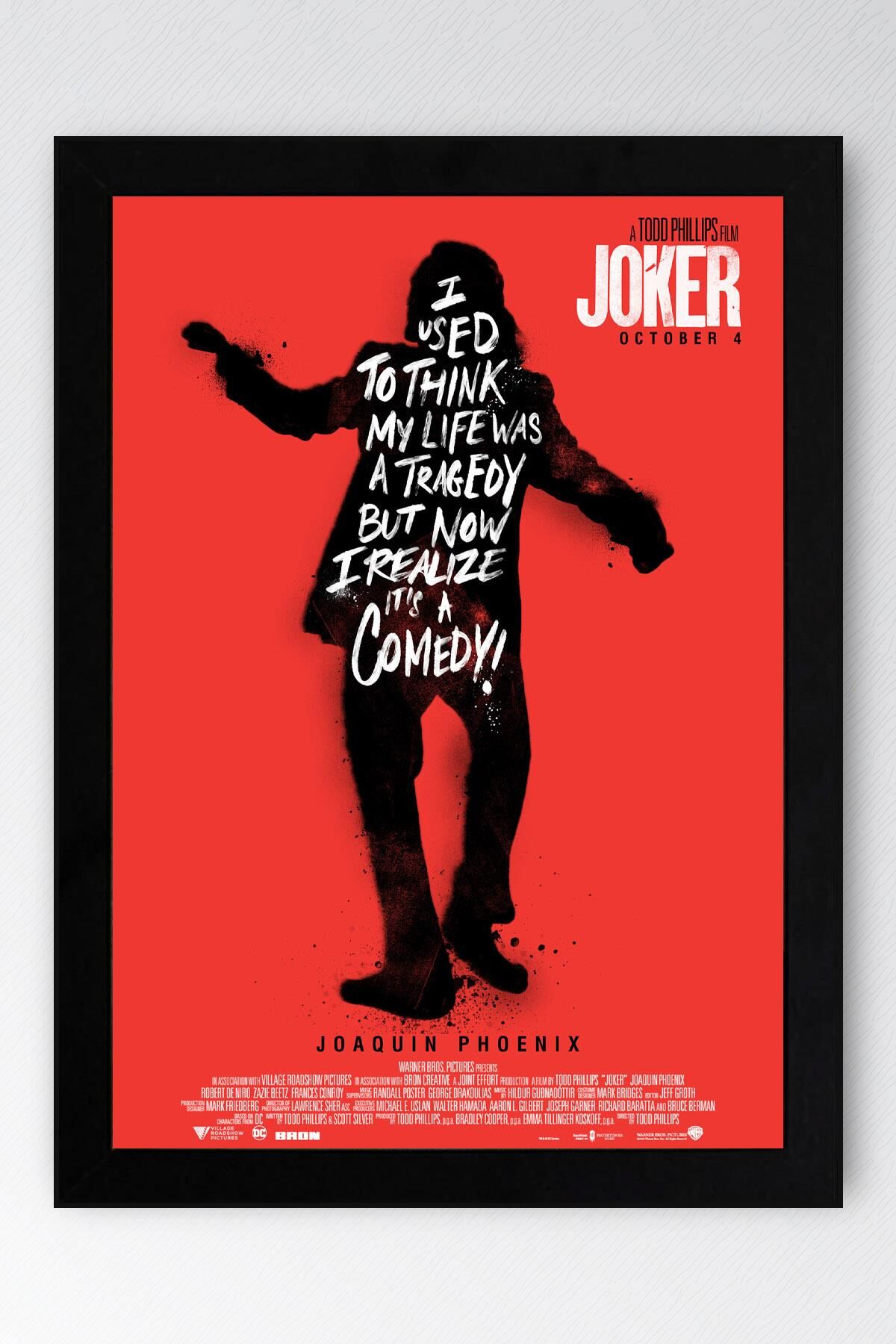 Joker Çerçeveli Tablo - Film Posteri Tablo